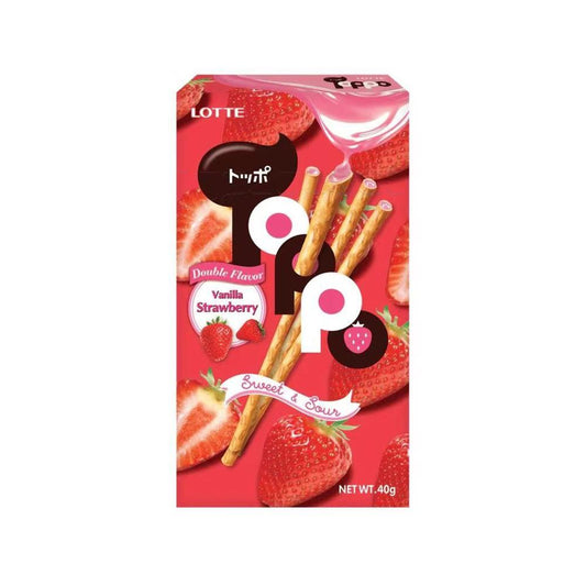 Lotte Toppo (Vanilla Strawberry) 40g
