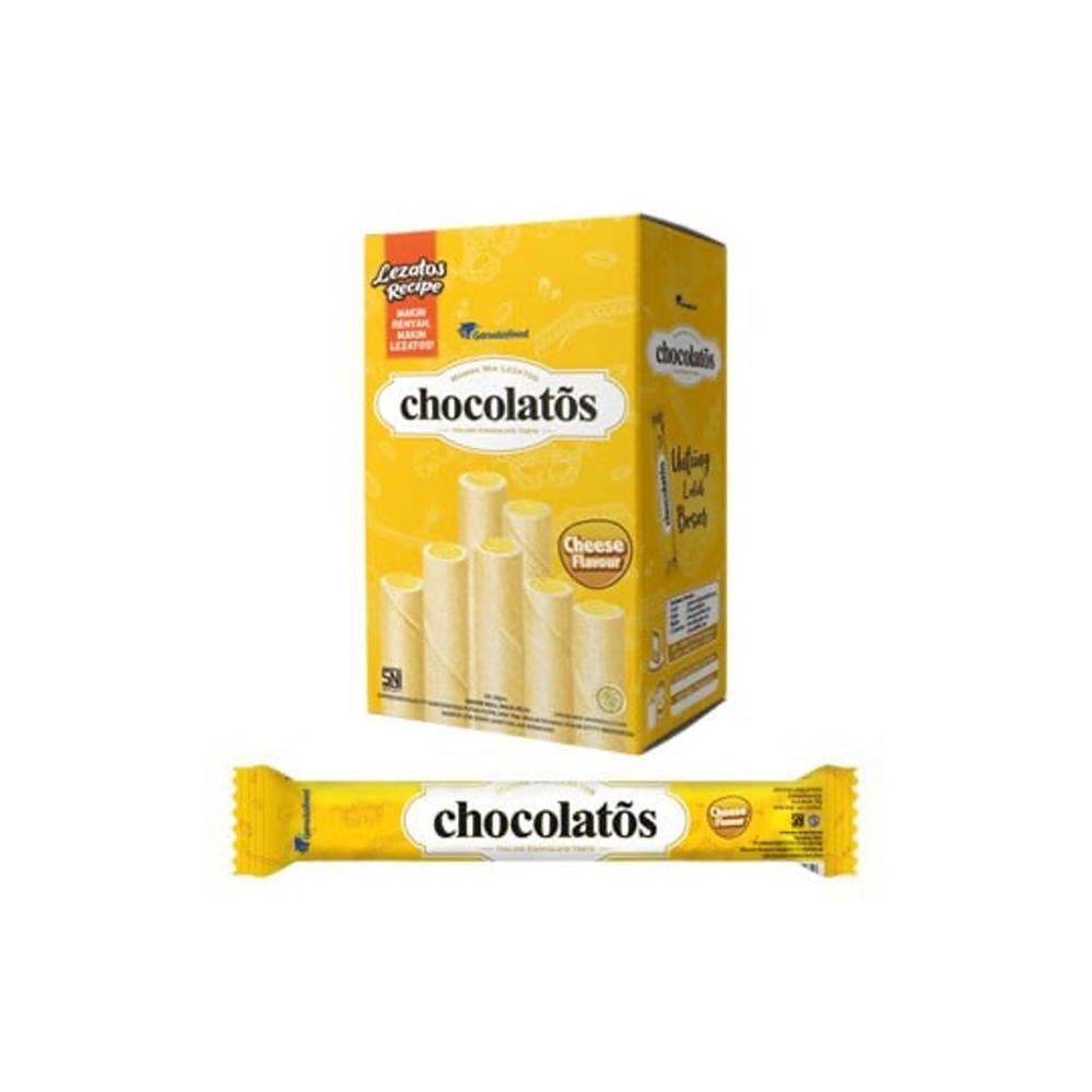 Garudafood Chocolatos Wafer Stick (Sweet Cheese) 24 Pcs