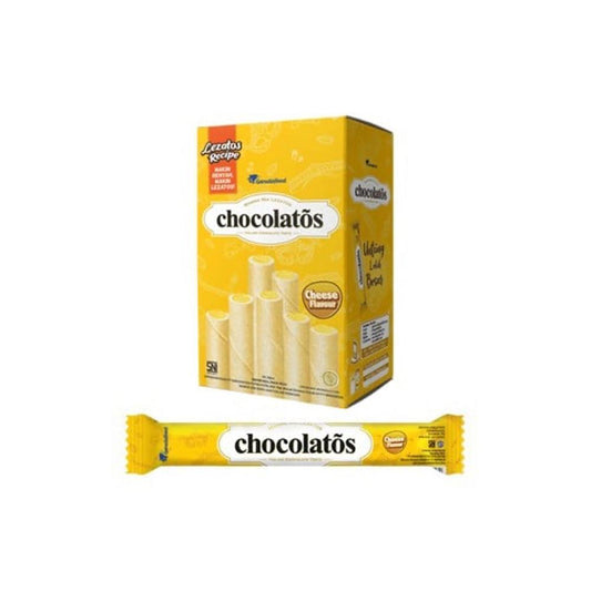 Garudafood Chocolatos Wafer Stick (Sweet Cheese) 24 Pcs