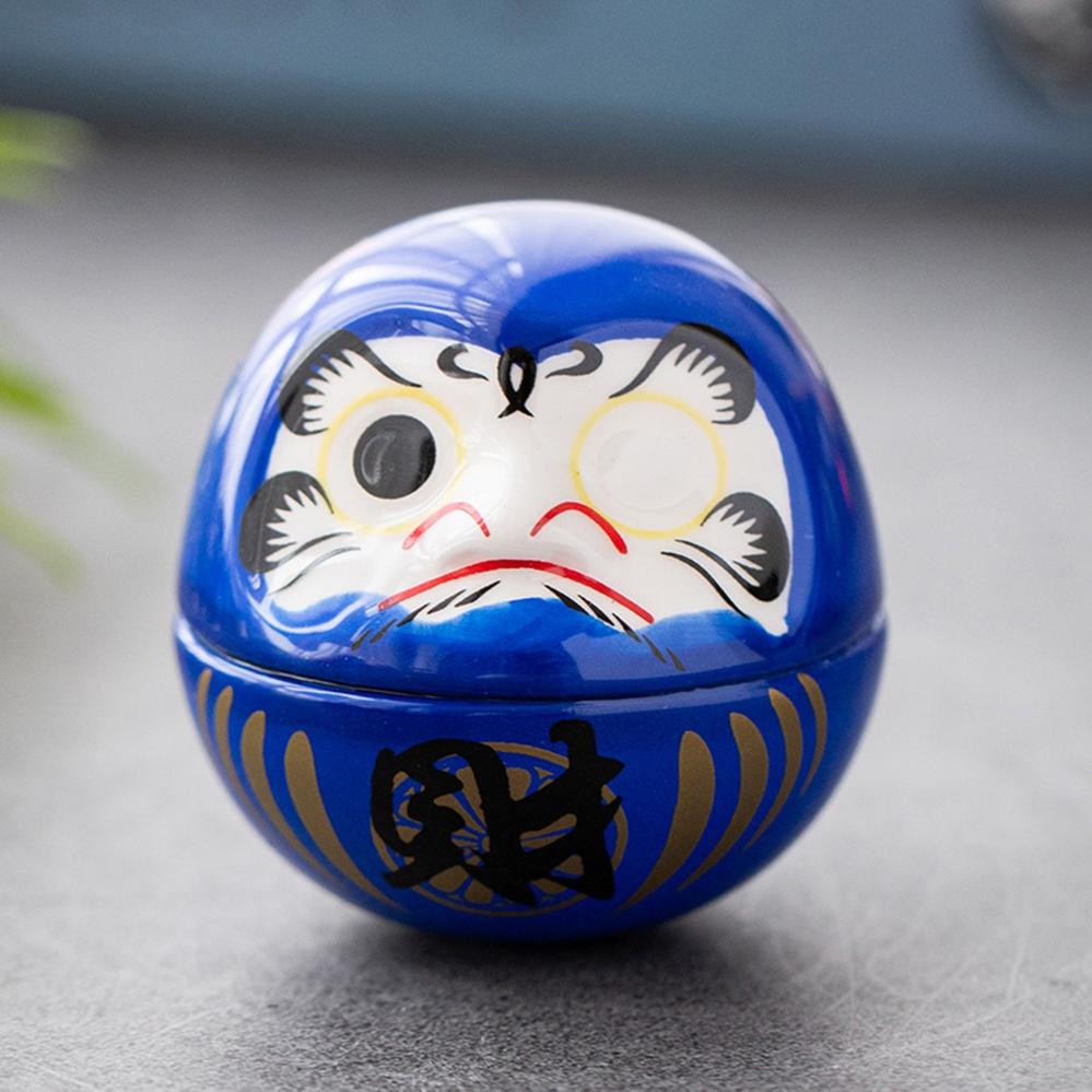 Ceramic Daruma Doll Ornament 6cm - Style 02