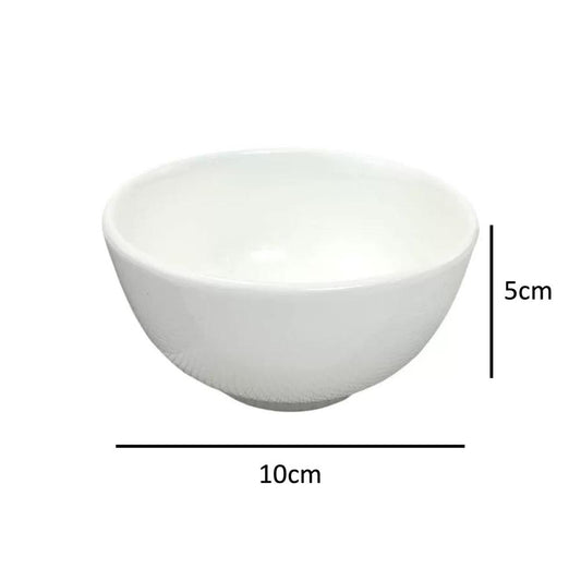 White Ceramic Bowl 4″