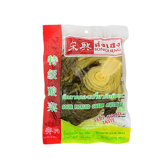 Songheng Sour Pickled Green Mustard (Suan Cai) 350g