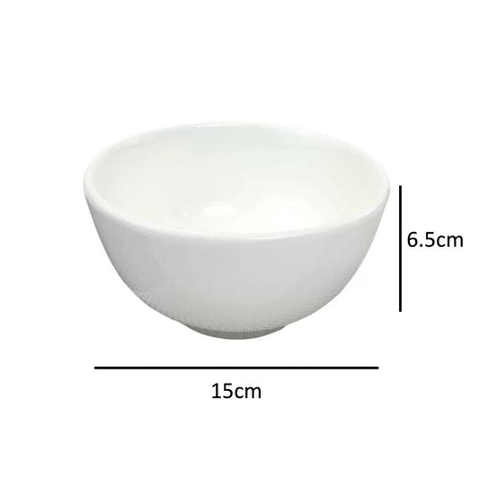 White Ceramic Bowl 6″