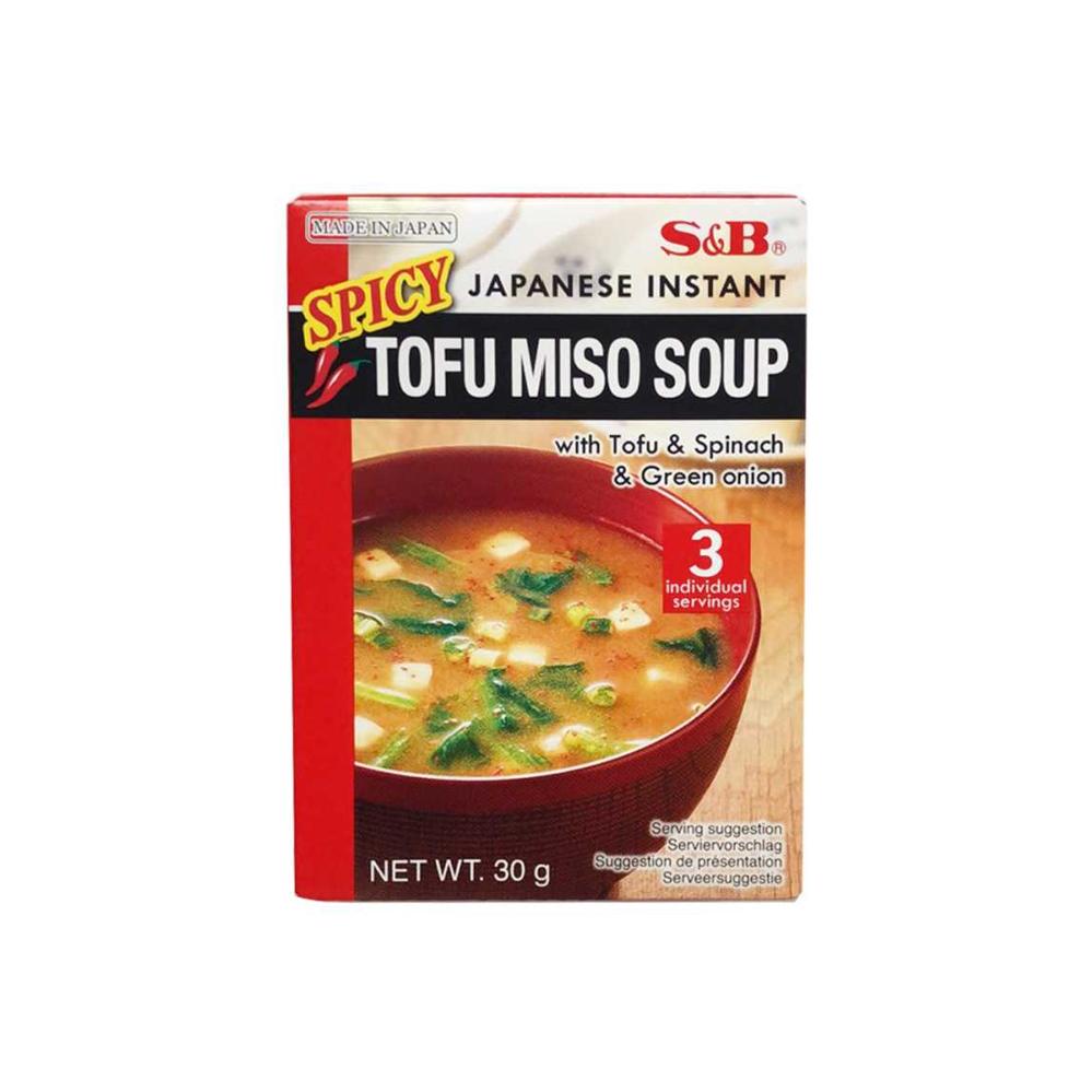 S&B Japanese Instant Spicy Tofu Miso Soup 30g