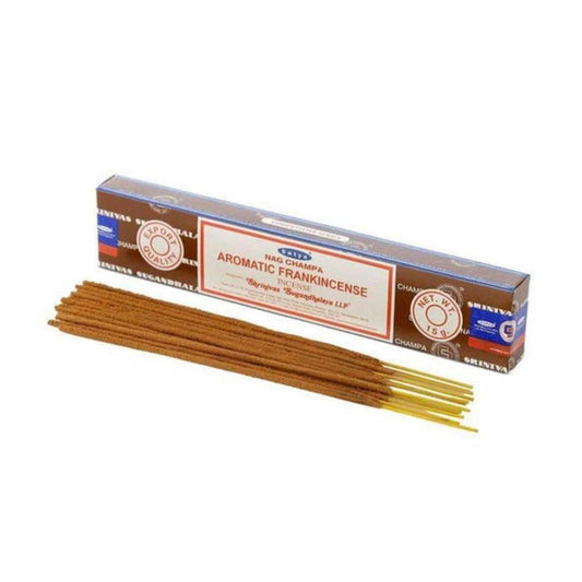 Satya Nag Champa Aromatic Frankincense Incense Sticks 15g