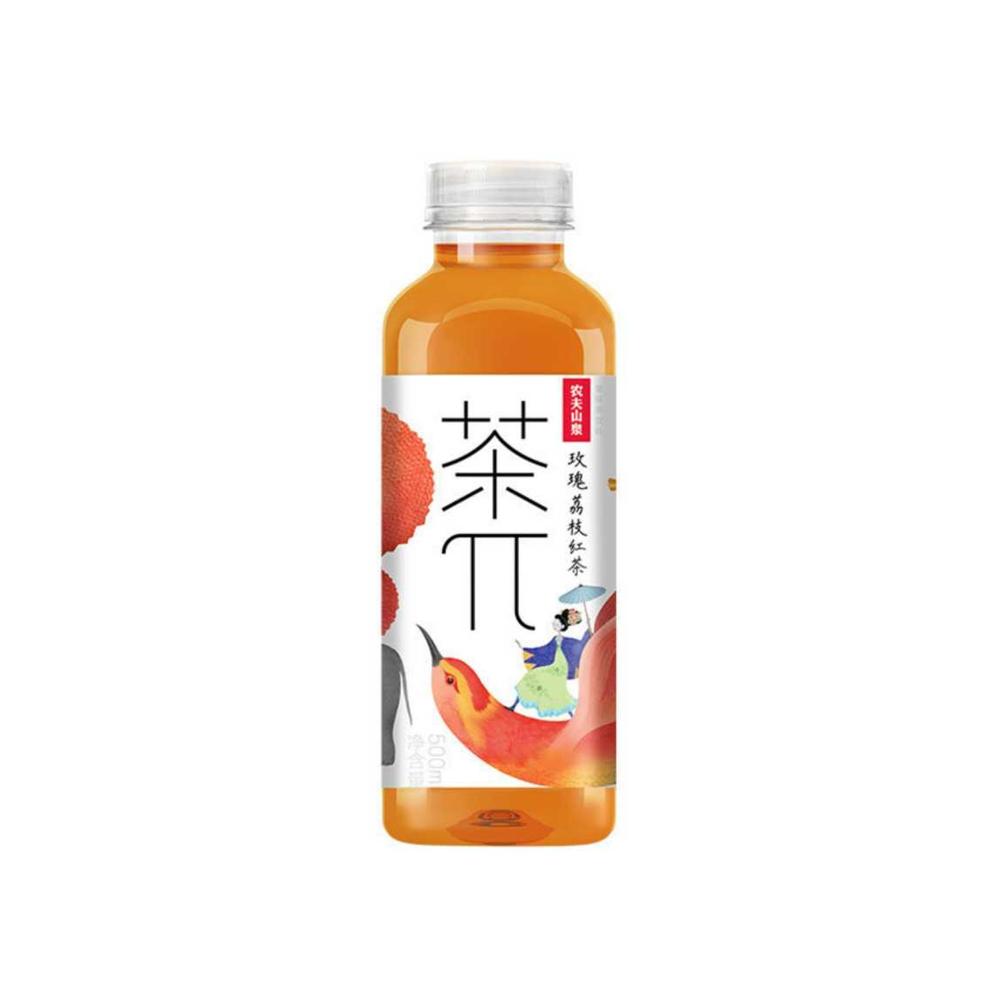 Nongfu Spring Cha π - Rose Lychee Black Tea Drink 500ml