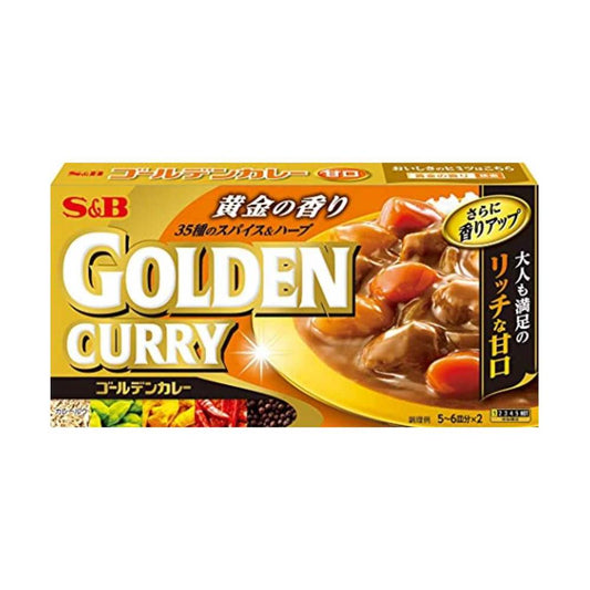 S&B Golden Curry Sauce Mix Mild 198g
