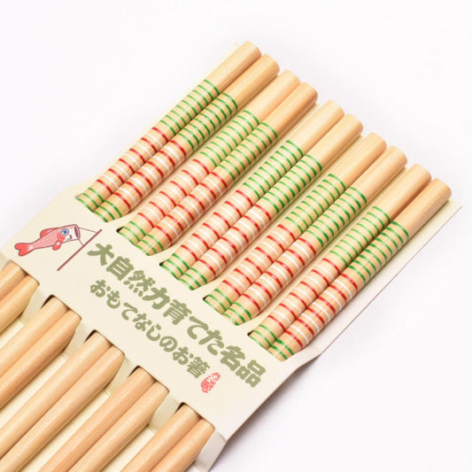 Bamboo Chopstick Set (5 Pairs) - Style 01