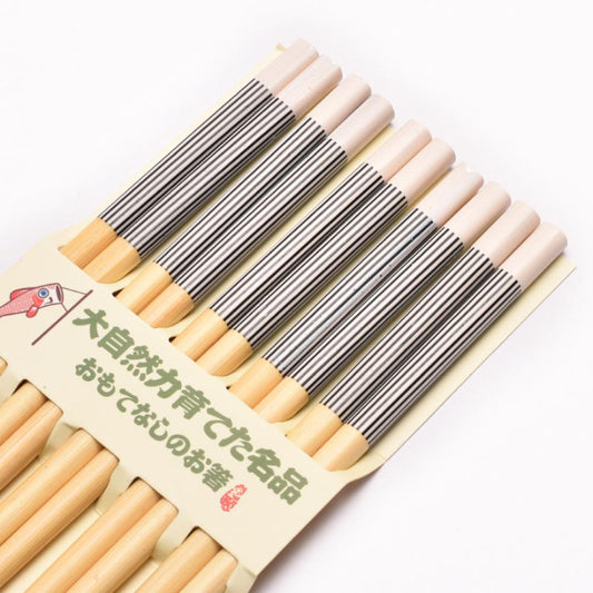 Bamboo Chopstick Set (5 Pairs) - Style 04