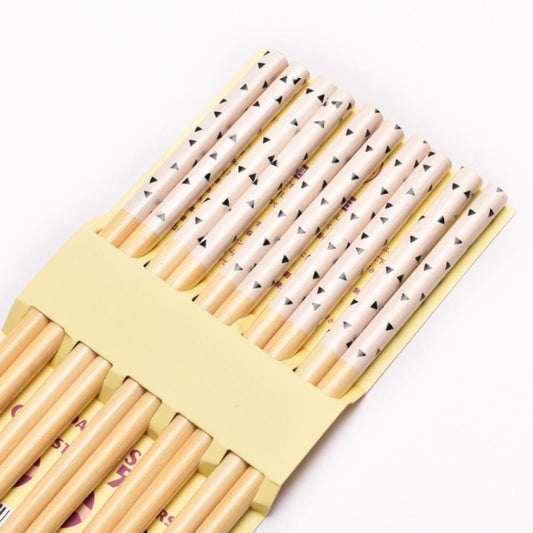 Bamboo Chopstick Set (5 Pairs) - Style 03