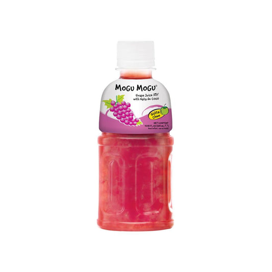 Mogu Mogu Flavored Drink with Nata De Coco (Grape) 320ml