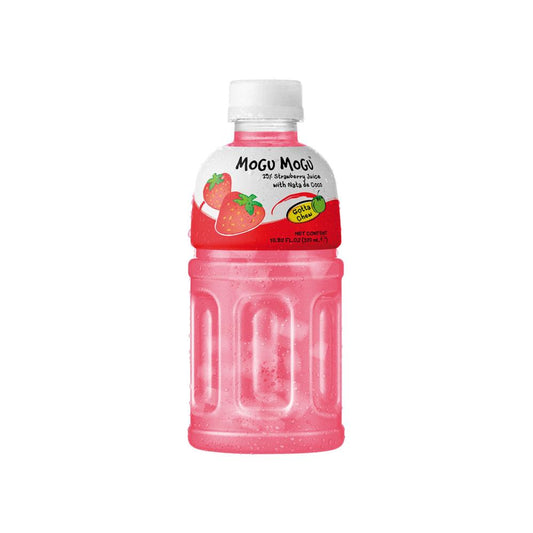 Mogu Mogu Flavored Drink with Nata De Coco (Strawberry) 320ml