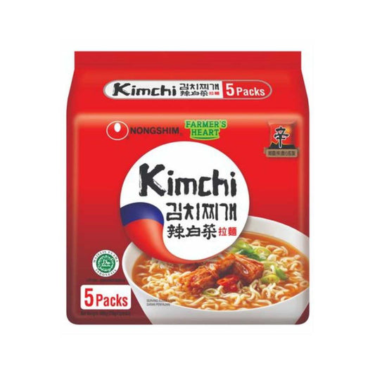Nongshim Kimchi Ramyun Noodle Soup Multi-Pack 5x120g