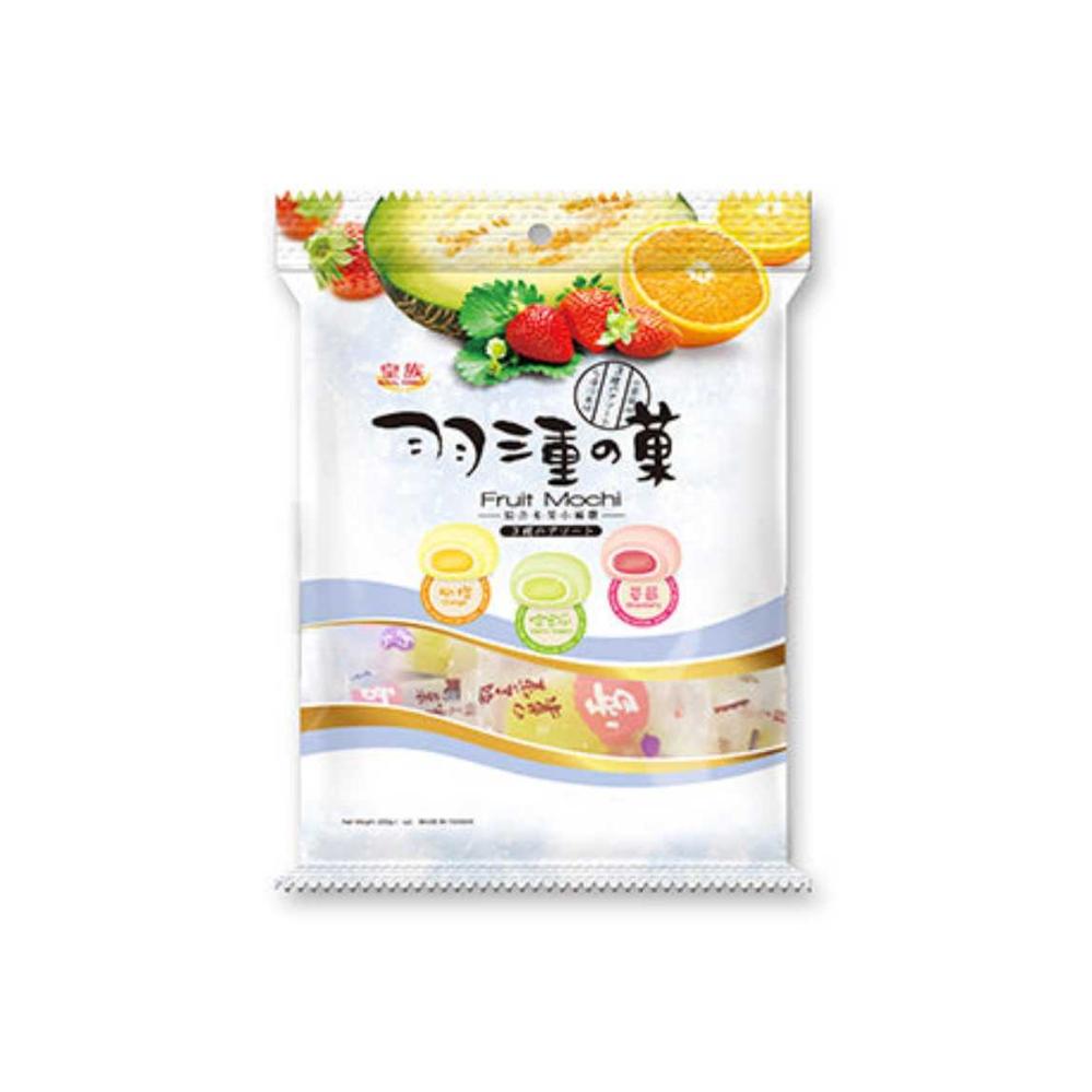 Royal Family Fruit Mochi Assorted (Orange, Melon, Strawberry) 120g