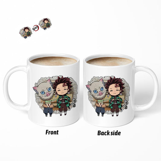 Anime Mug - Inosuke & Tanjiro from Demon Slayer