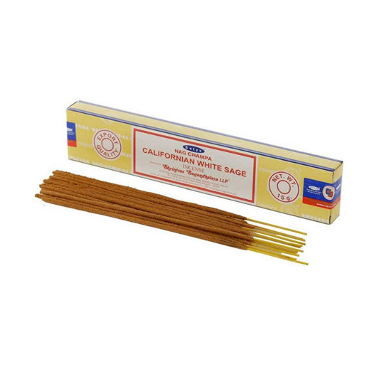 Satya Nag Champa Californian White Sage Incense Sticks 15g