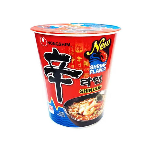 Nongshim Shin Ramyun Shrimp Flavor Cup Noodle Soup 72g