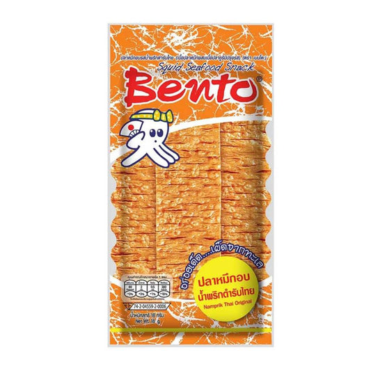 Bento Squid Seafood Snack Namprik Thai Original 18g