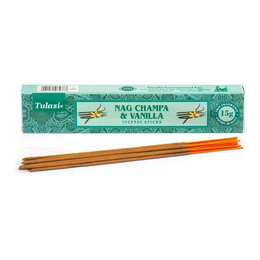 Tulasi Nag Champa & Vanilla Incense Sticks 15g